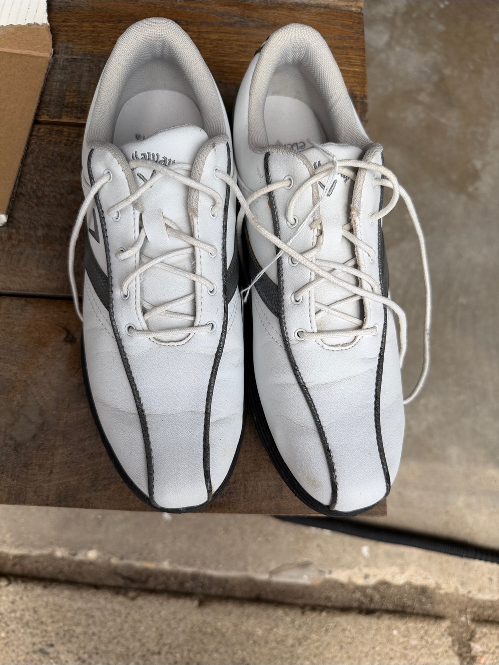 Women’s Callaway golf shoes White and Black and gray